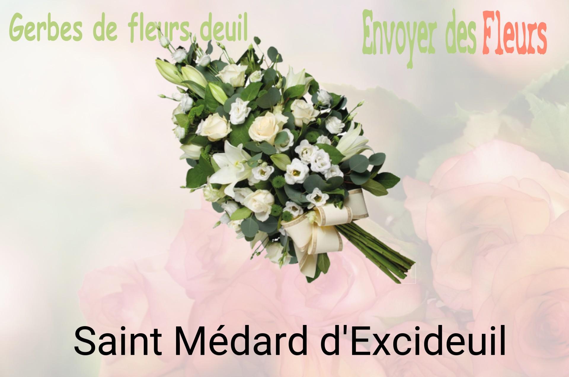 Gerbe de fleurs de deuil livrée à Saint-Médard-d'Excideuil